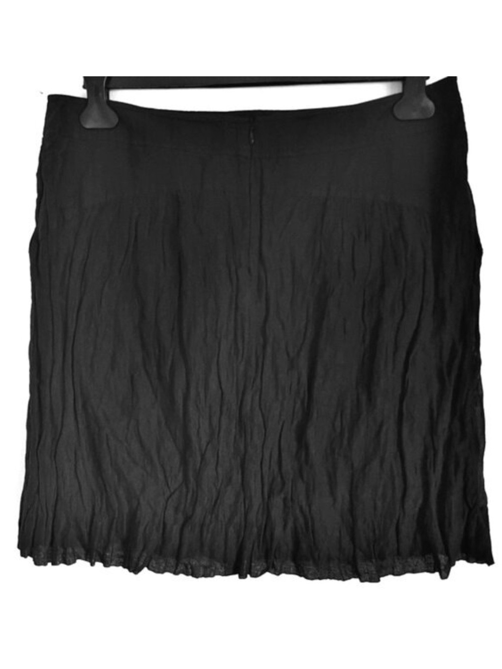 Garnet Hill Metallic Tissue Broomstick Pleated Cotton Mini Skirt Size 14 EUC